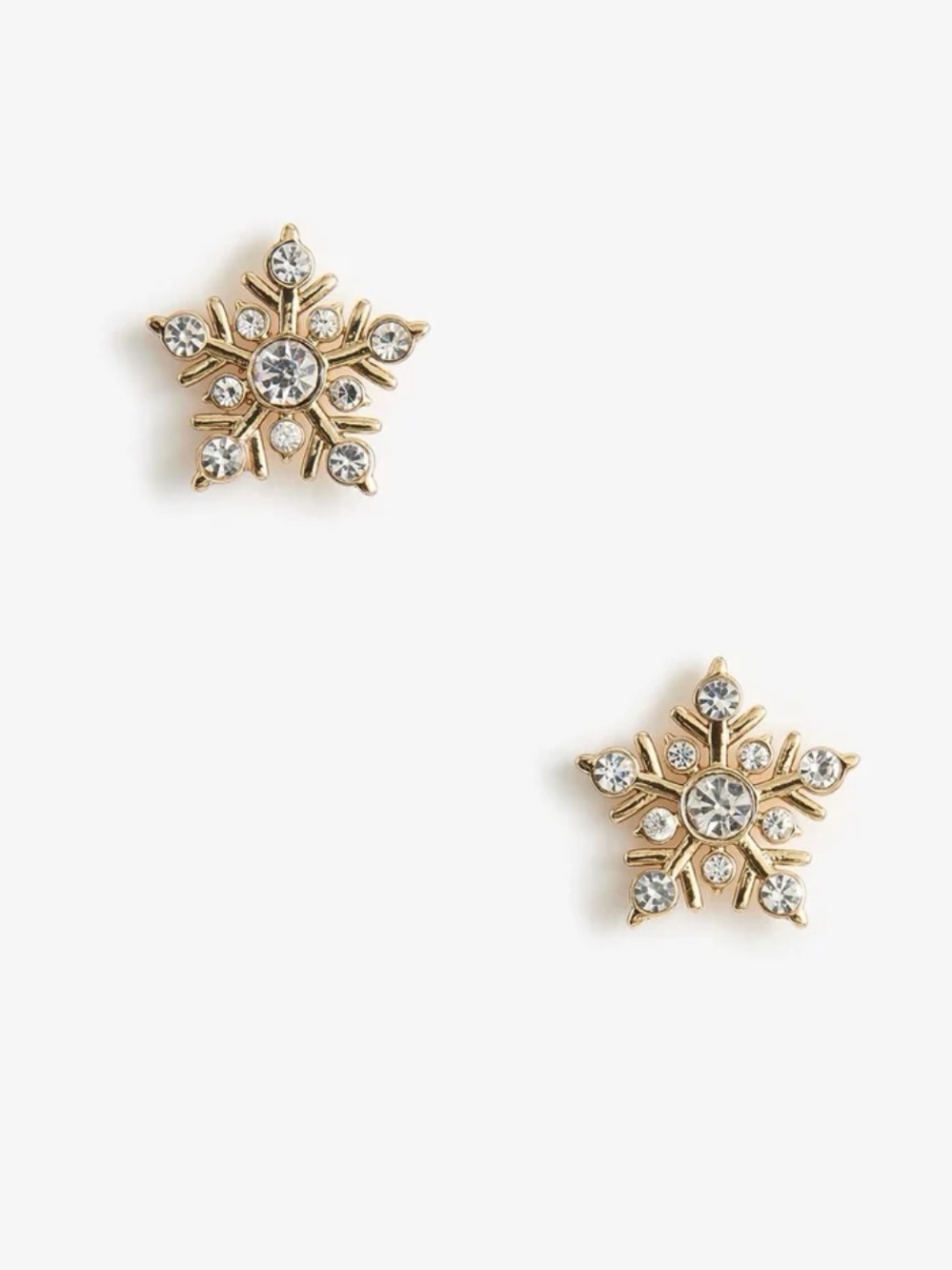 J. Crew Factory Snowflake Stud Earrings